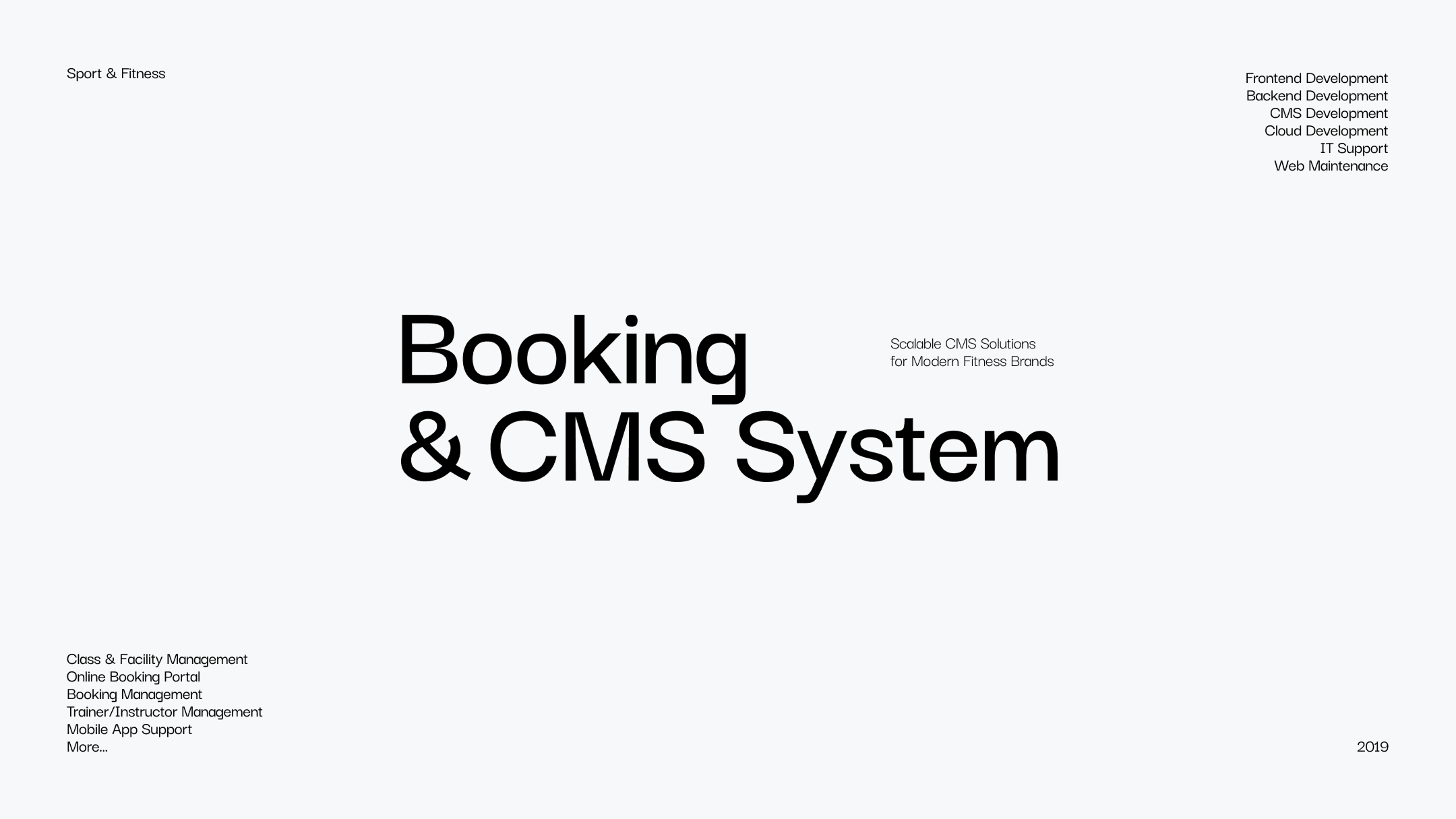 Booking & CMS System β System Design, Development & Support by Clover Technology cover image