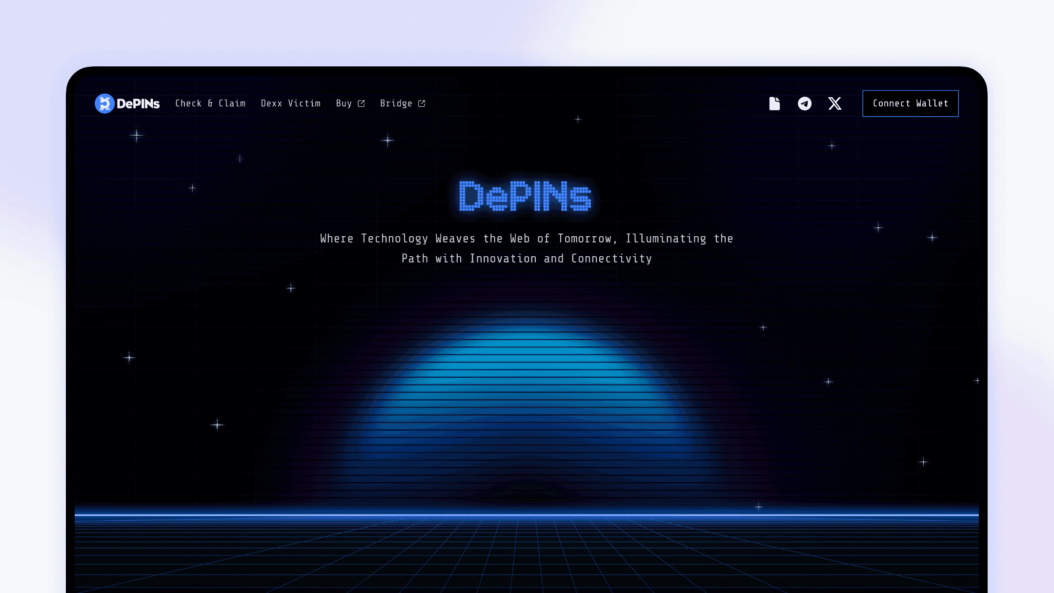 DePINs dApp Website & Landing Pages Development by Clover Technology cover image
