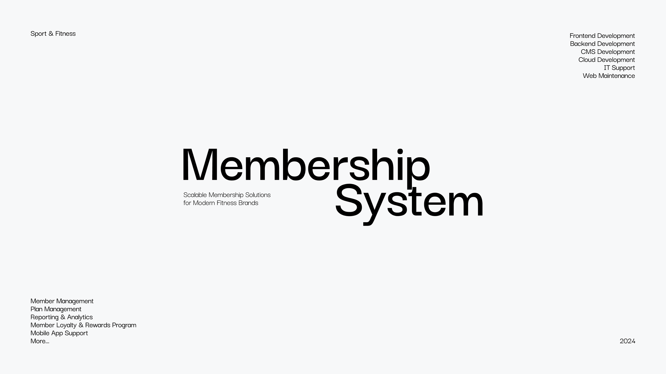 Membership System β System Development by Clover Technology cover image